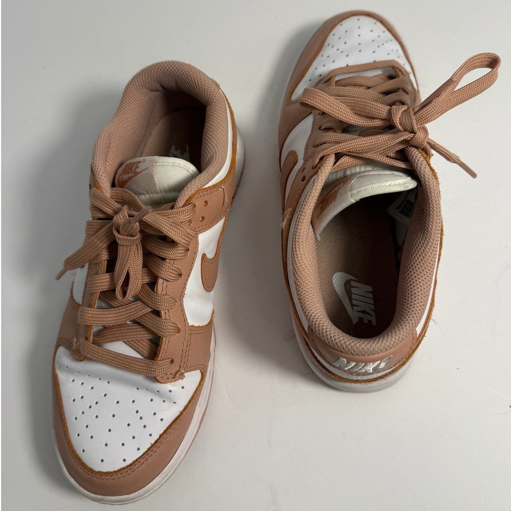 Nike Dunk Low Women's Size 8 White/Rose Whisper DD1503 118 - Picture 4 of 5